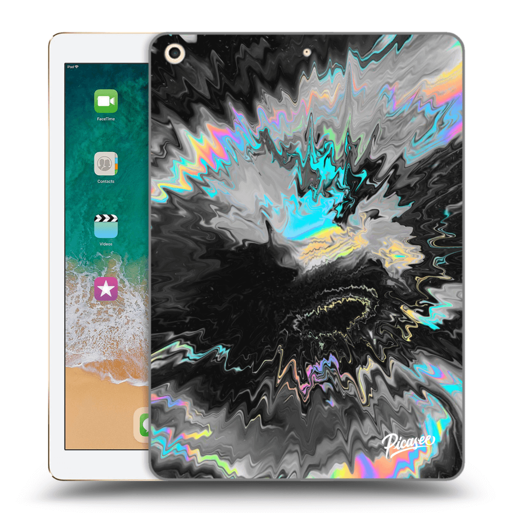 Picasee transparente Silikonhülle für Apple iPad 9.7" 2017 (5. gen) - Magnetic