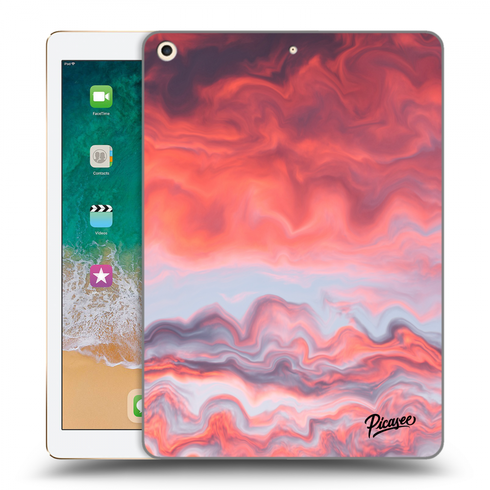 Picasee transparente Silikonhülle für Apple iPad 9.7" 2017 (5. gen) - Sunset