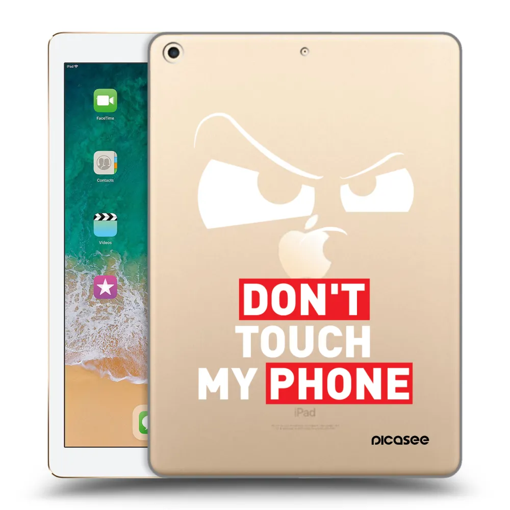 Picasee transparente Silikonhülle für Apple iPad 9.7" 2017 (5. gen) - Cloudy Eye - Transparent