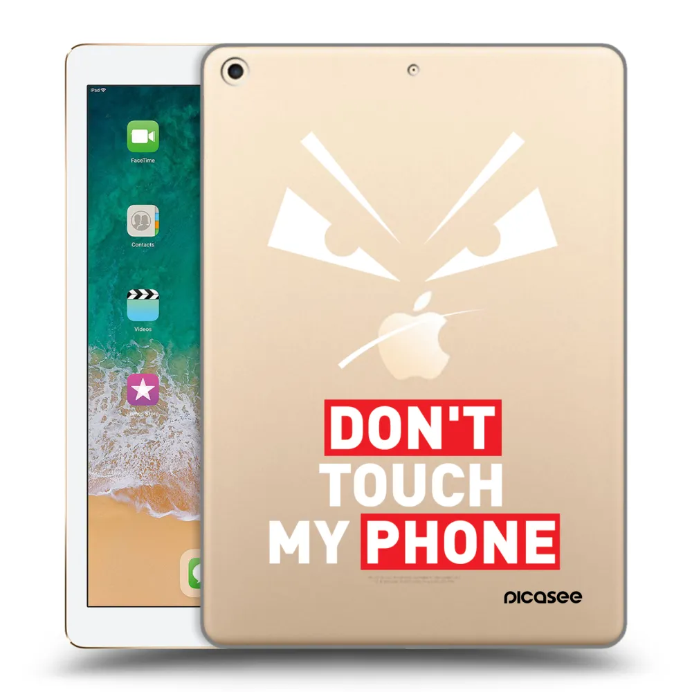 Picasee transparente Silikonhülle für Apple iPad 9.7" 2017 (5. gen) - Evil Eye - Transparent