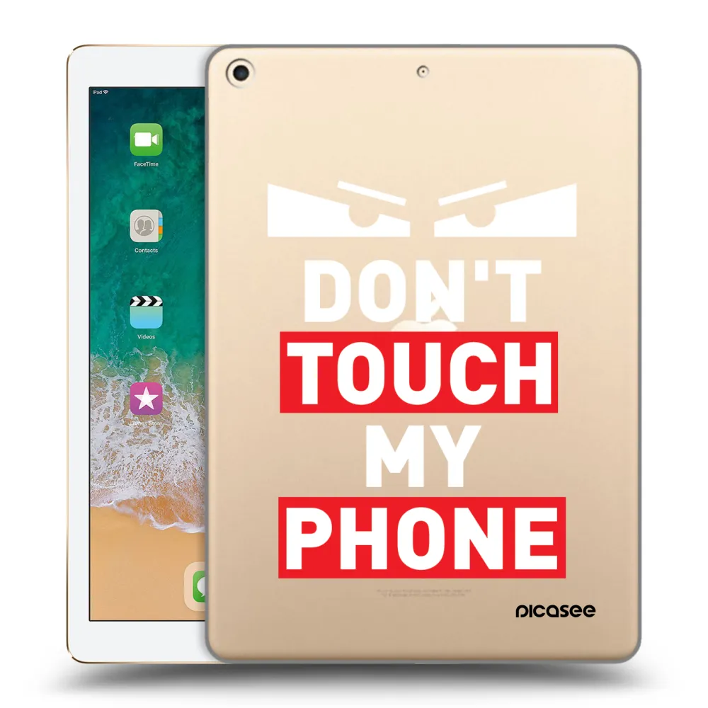 Picasee transparente Silikonhülle für Apple iPad 9.7" 2017 (5. gen) - Shadow Eye - Transparent