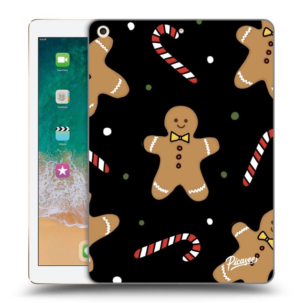 Picasee Schwarze Silikonhülle für Apple iPad 9.7" 2017 (5. gen) - Gingerbread