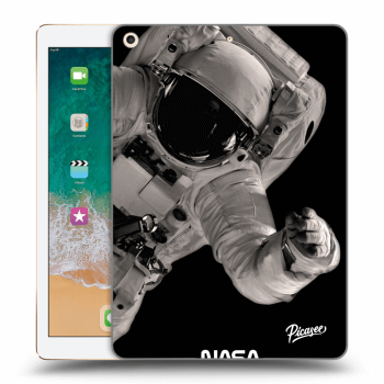 Picasee transparente Silikonhülle für Apple iPad 9.7" 2017 (5. gen) - Astronaut Big