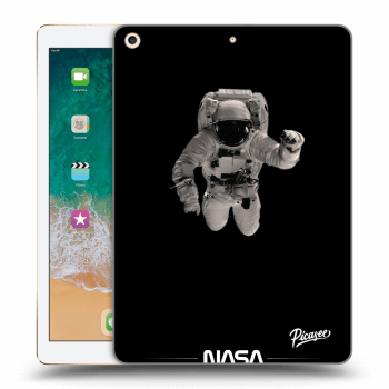Picasee transparente Silikonhülle für Apple iPad 9.7" 2017 (5. gen) - Astronaut Minimal