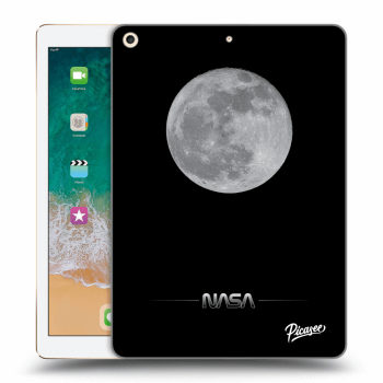 Picasee transparente Silikonhülle für Apple iPad 9.7" 2017 (5. gen) - Moon Minimal