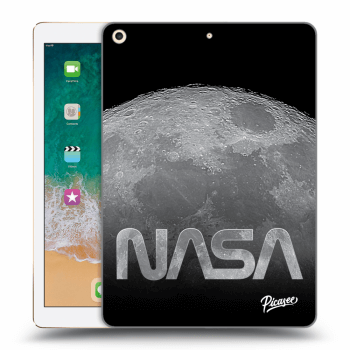 Picasee transparente Silikonhülle für Apple iPad 9.7" 2017 (5. gen) - Moon Cut