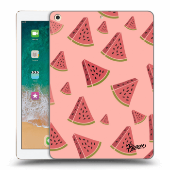 Picasee transparente Silikonhülle für Apple iPad 9.7" 2017 (5. gen) - Watermelon