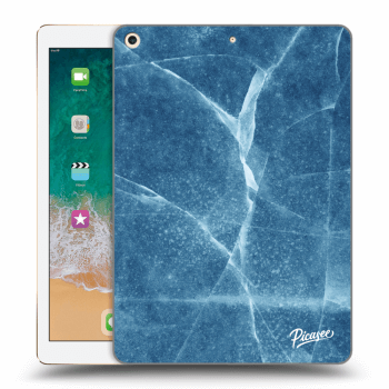 Picasee Schwarze Silikonhülle für Apple iPad 9.7" 2017 (5. gen) - Blue marble