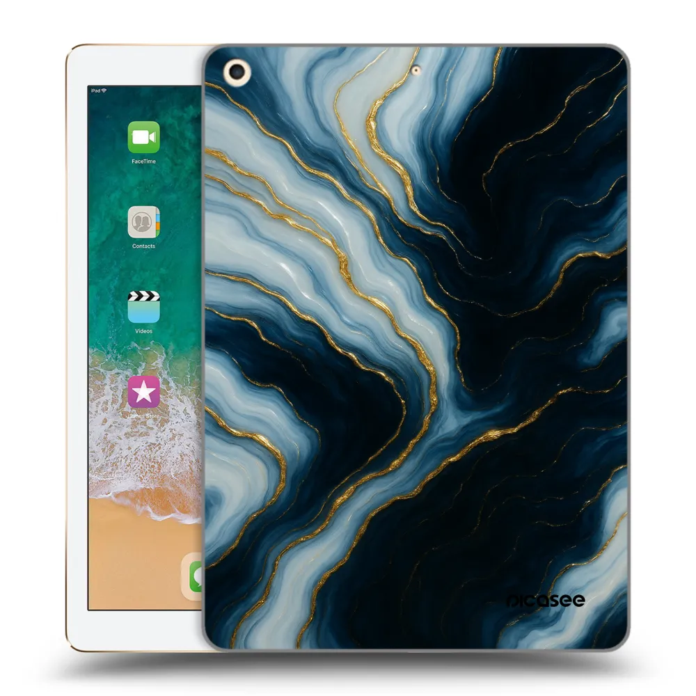 Picasee transparente Silikonhülle für Apple iPad 9.7" 2017 (5. gen) - Luna