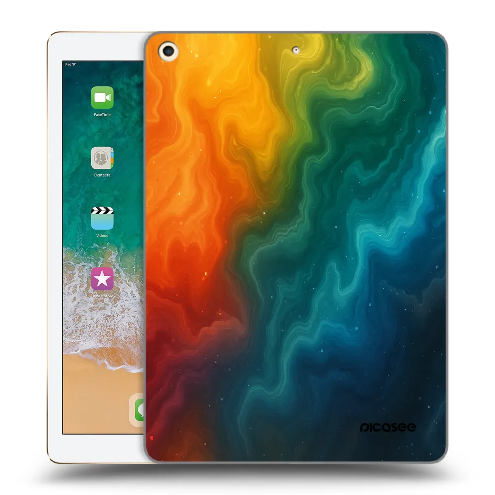 Picasee transparente Silikonhülle für Apple iPad 9.7" 2017 (5. gen) - Solar