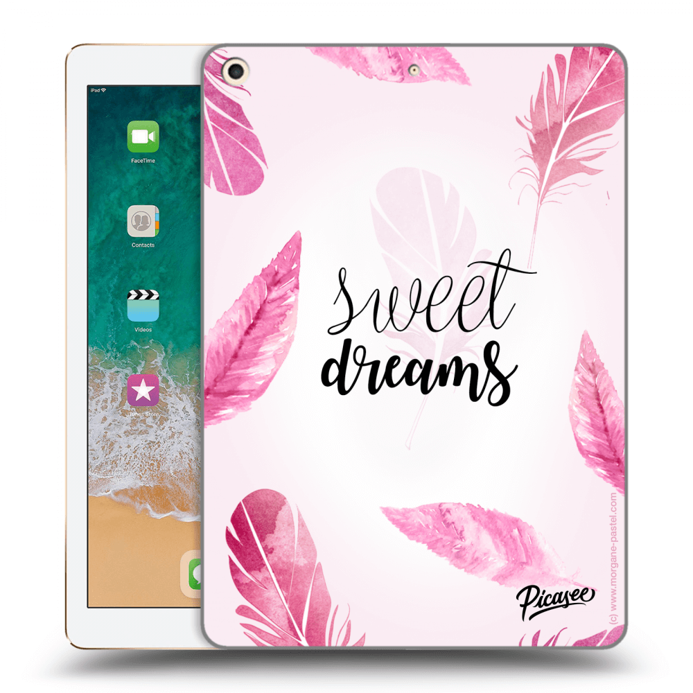Picasee Schwarze Silikonhülle für Apple iPad 9.7" 2017 (5. gen) - Sweet dreams