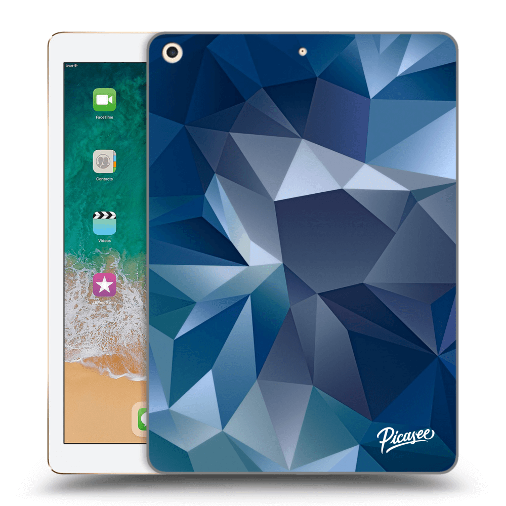 Picasee Schwarze Silikonhülle für Apple iPad 9.7" 2017 (5. gen) - Wallpaper