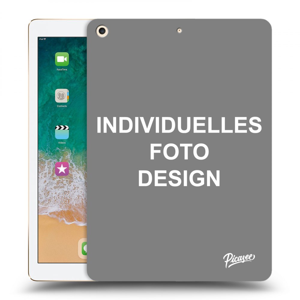 Picasee transparente Silikonhülle für Apple iPad 9.7" 2017 (5. gen) - Individuelles Fotodesign