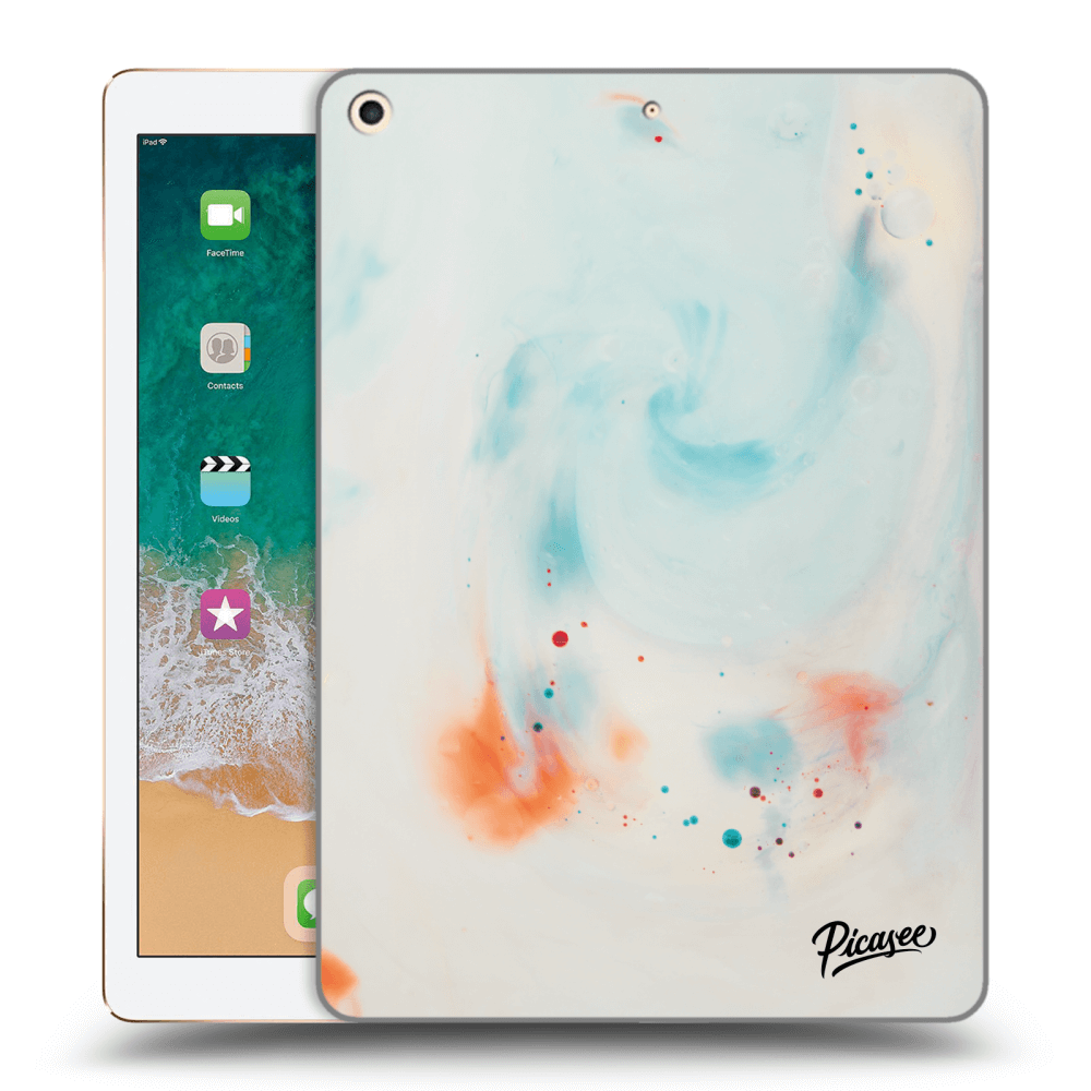 Picasee transparente Silikonhülle für Apple iPad 9.7" 2017 (5. gen) - Splash