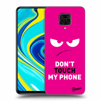 Picasee Xiaomi Redmi Note 9 Pro Hülle - Transparentes Silikon - Angry Eyes - Pink