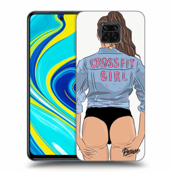 Picasee Xiaomi Redmi Note 9 Pro Hülle - Schwarzes Silikon - Crossfit girl - nickynellow