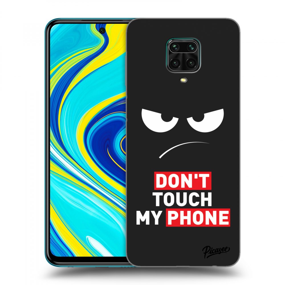 Picasee Xiaomi Redmi Note 9S Hülle - Schwarzes Silikon - Angry Eyes - Transparent