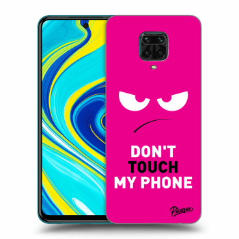 Picasee Xiaomi Redmi Note 9S Hülle - Schwarzes Silikon - Angry Eyes - Pink