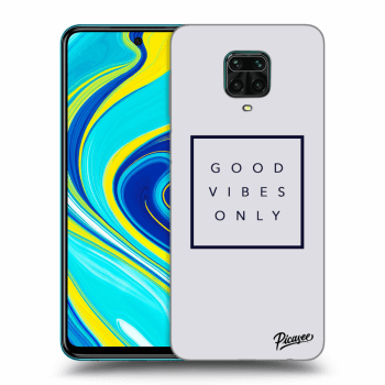 Picasee Xiaomi Redmi Note 9S Hülle - Schwarzes Silikon - Good vibes only