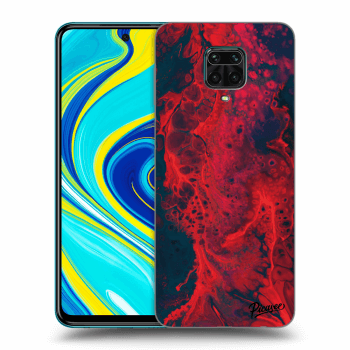 Picasee Xiaomi Redmi Note 9S Hülle - Schwarzes Silikon - Organic red