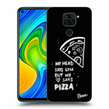 Picasee Xiaomi Redmi Note 9 Hülle - Schwarzes Silikon - Pizza