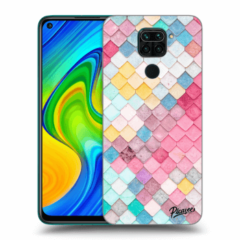 Picasee Xiaomi Redmi Note 9 Hülle - Transparentes Silikon - Colorful roof