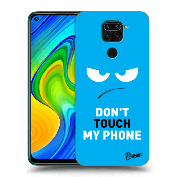 Picasee Xiaomi Redmi Note 9 Hülle - Transparentes Silikon - Angry Eyes - Blue