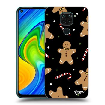 Picasee Xiaomi Redmi Note 9 Hülle - Schwarzes Silikon - Gingerbread