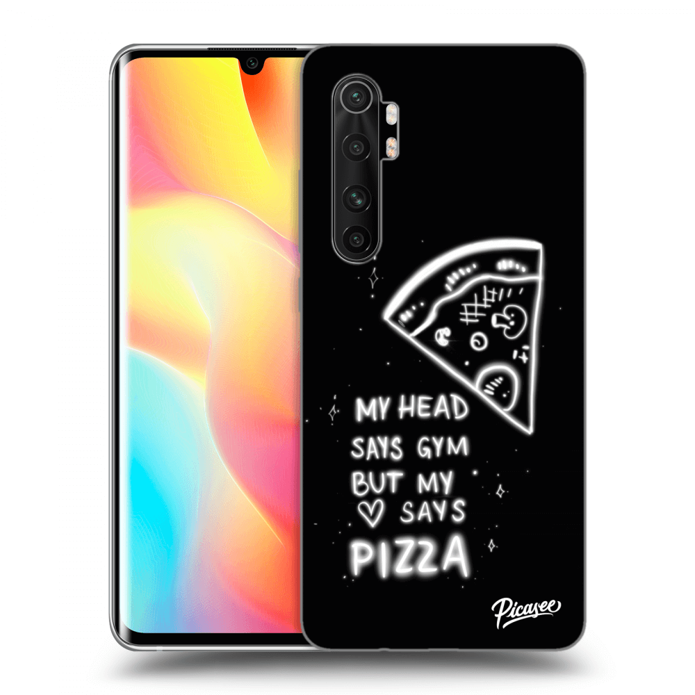 Picasee Xiaomi Mi Note 10 Lite Hülle - Transparentes Silikon - Pizza