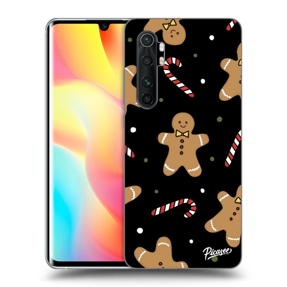 Picasee Xiaomi Mi Note 10 Lite Hülle - Schwarzes Silikon - Gingerbread