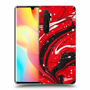 Picasee Xiaomi Mi Note 10 Lite Hülle - Schwarzes Silikon - Red black