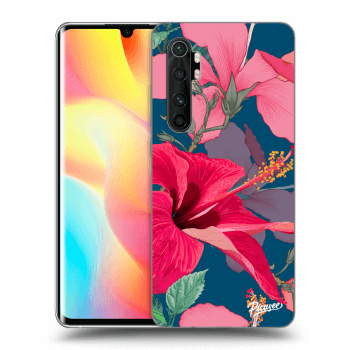Picasee Xiaomi Mi Note 10 Lite Hülle - Transparentes Silikon - Hibiscus