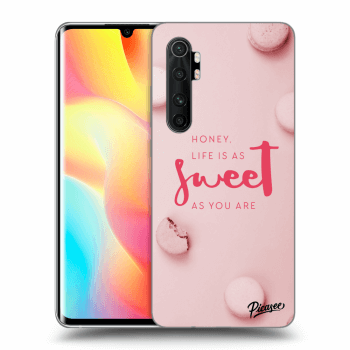 Picasee Xiaomi Mi Note 10 Lite Hülle - Schwarzes Silikon - Life is as sweet as you are