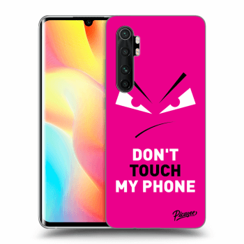 Picasee Xiaomi Mi Note 10 Lite Hülle - Transparentes Silikon - Evil Eye - Pink