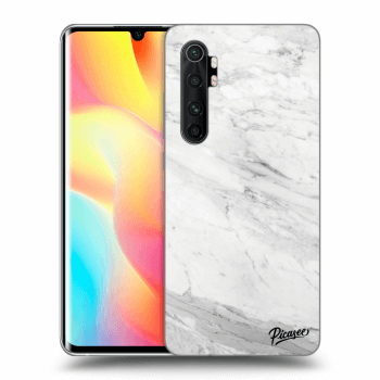 Picasee Xiaomi Mi Note 10 Lite Hülle - Transparentes Silikon - White marble