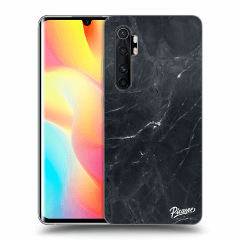 Picasee Xiaomi Mi Note 10 Lite Hülle - Schwarzes Silikon - Black marble