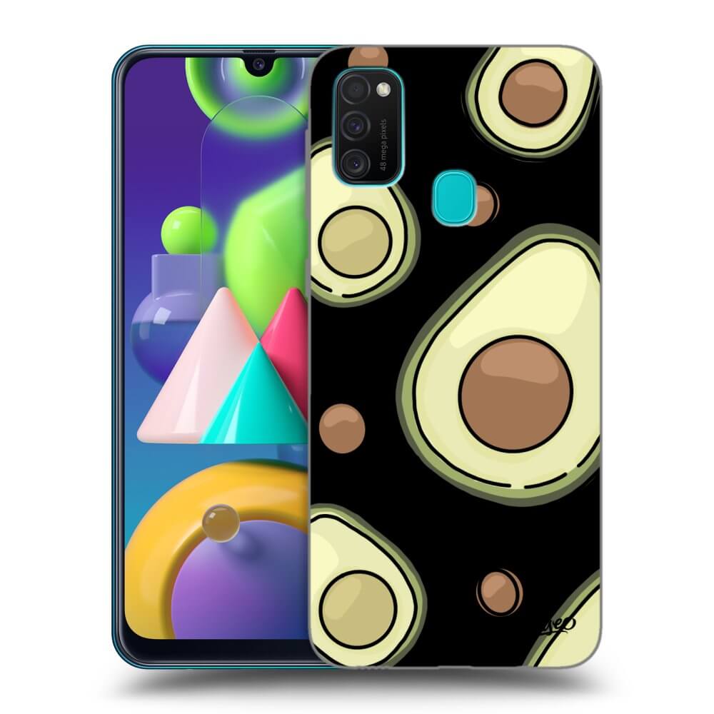 Picasee Samsung Galaxy M21 M215F Hülle - Schwarzes Silikon - Avocado