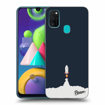 Picasee Samsung Galaxy M21 M215F Hülle - Schwarzes Silikon - Astronaut 2