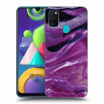 Hülle für Samsung Galaxy M21 M215F - Purple glitter