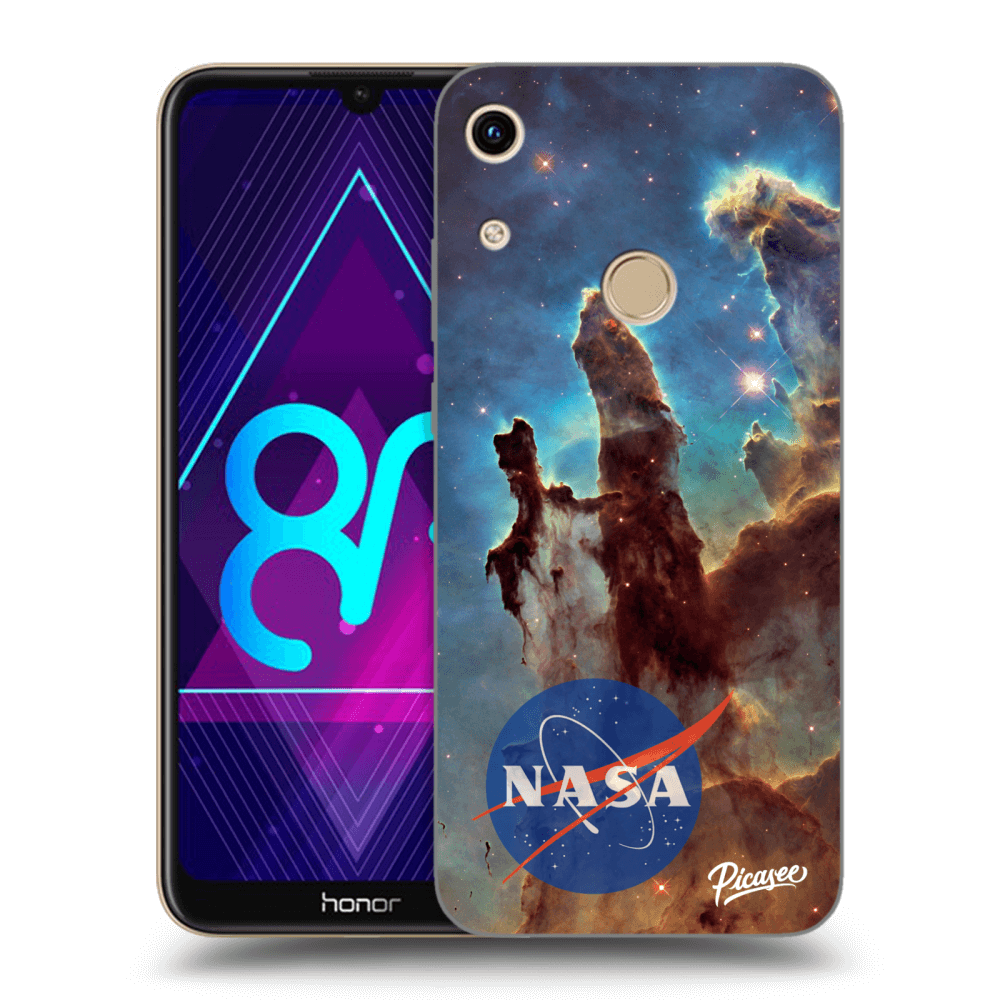 Picasee Honor 8A Hülle - Schwarzes Silikon - Eagle Nebula