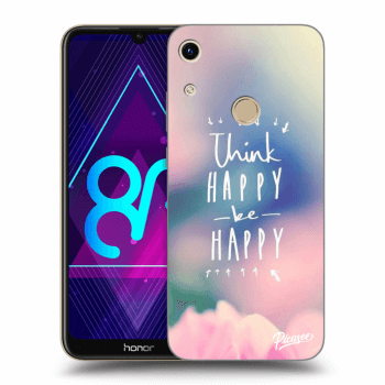 Picasee Honor 8A Hülle - Transparentes Silikon - Think happy be happy