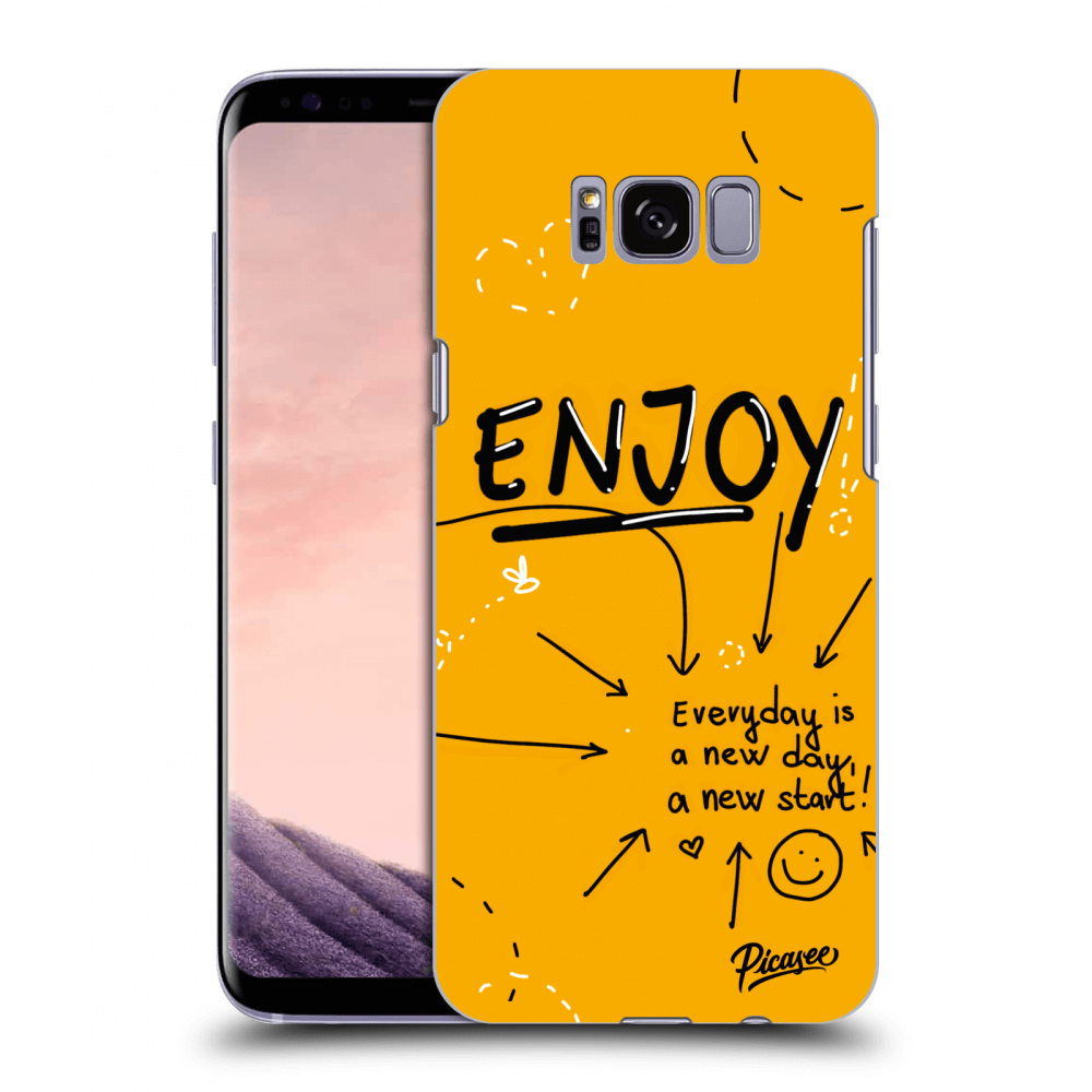 Picasee Samsung Galaxy S8 G950F Hülle - Transparentes Silikon - Enjoy
