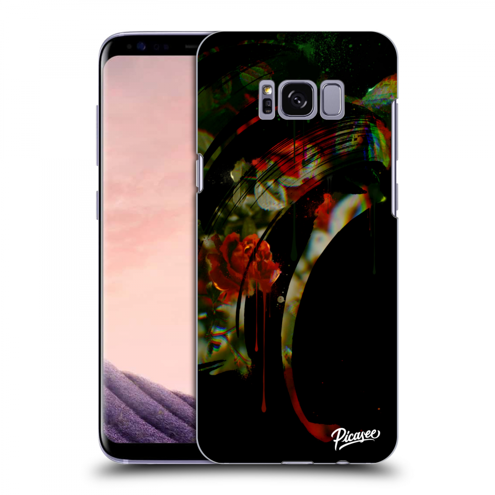Picasee Samsung Galaxy S8 G950F Hülle - Schwarzes Silikon - Roses black