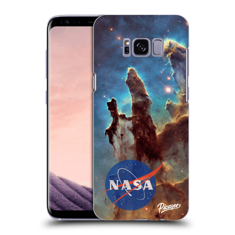 Picasee Samsung Galaxy S8 G950F Hülle - Schwarzes Silikon - Eagle Nebula