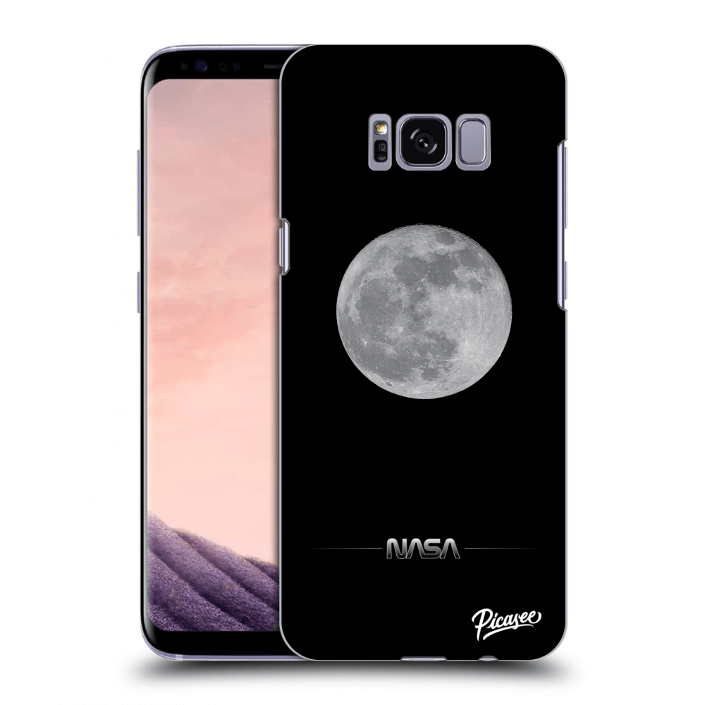Picasee Samsung Galaxy S8 G950F Hülle - Schwarzes Silikon - Moon Minimal