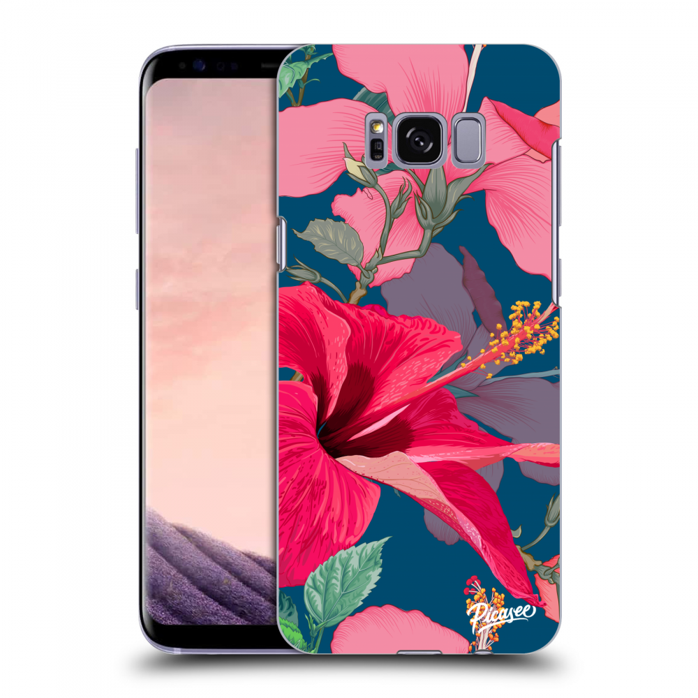 Picasee Samsung Galaxy S8 G950F Hülle - Transparentes Silikon - Hibiscus