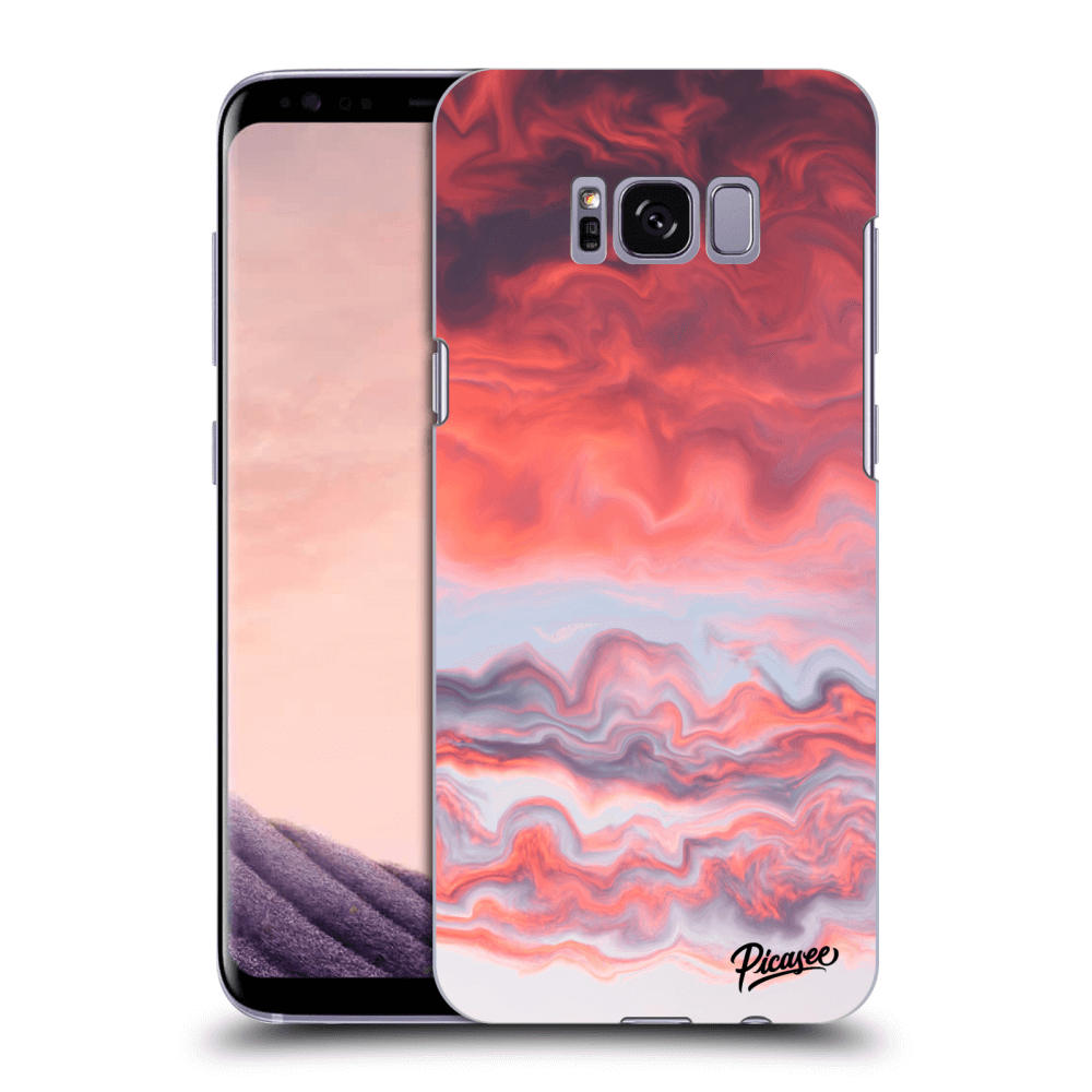 Picasee Samsung Galaxy S8 G950F Hülle - Schwarzes Silikon - Sunset