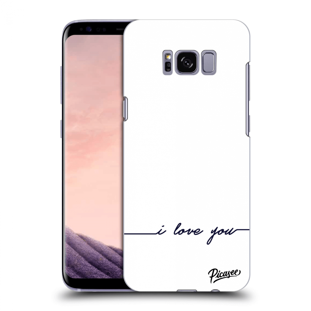 Picasee Samsung Galaxy S8 G950F Hülle - Transparentes Silikon - I love you