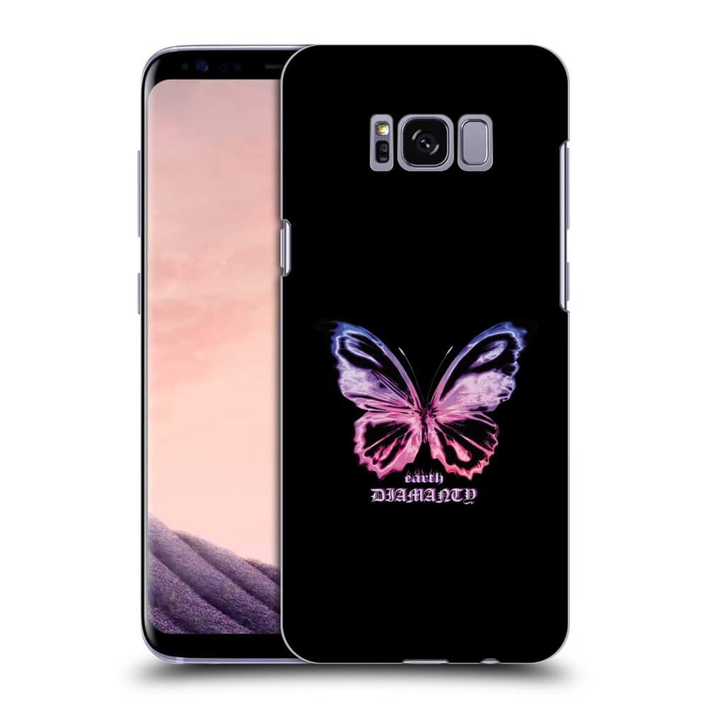 Picasee Samsung Galaxy S8 G950F Hülle - Transparentes Silikon - Diamanty Purple