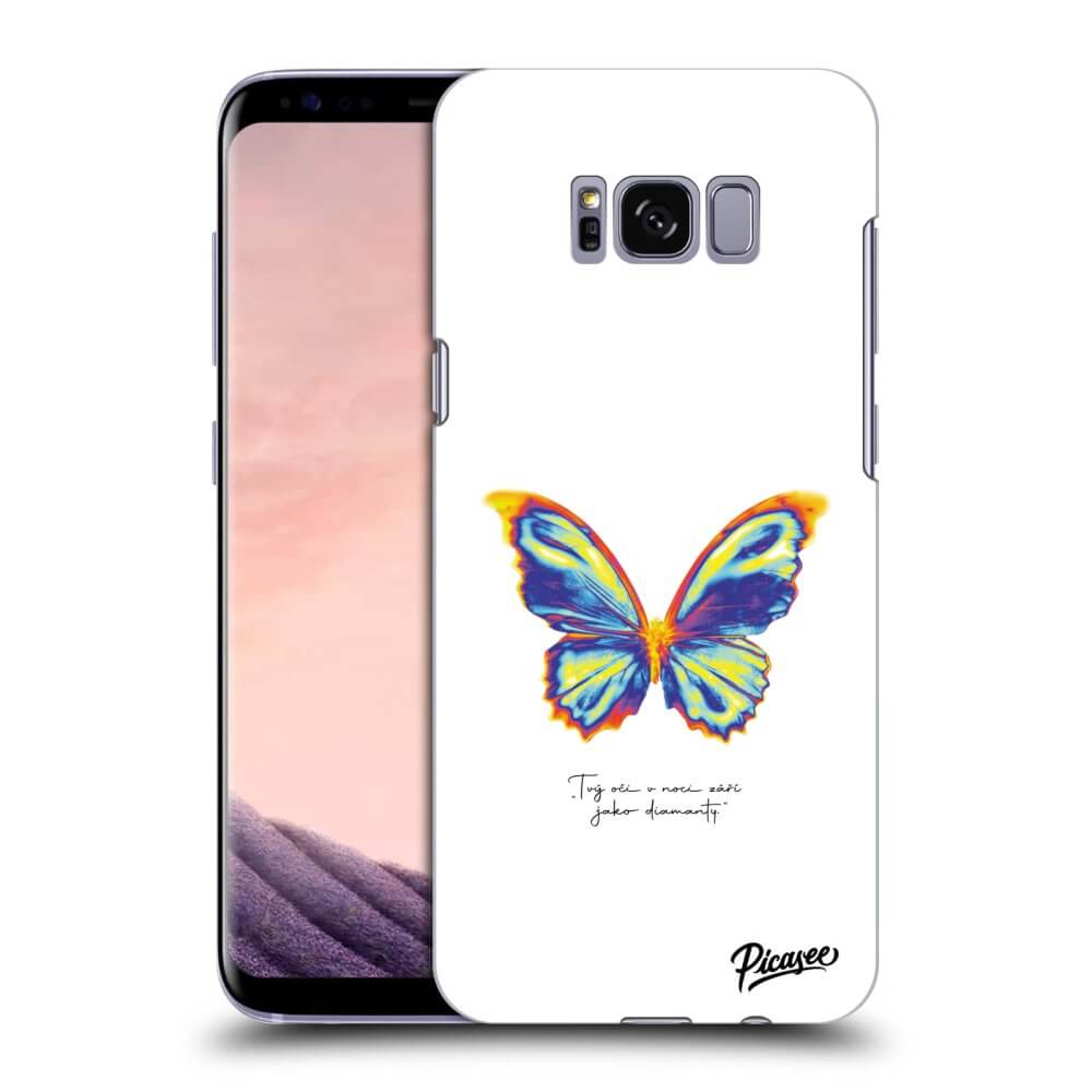 Picasee Samsung Galaxy S8 G950F Hülle - Transparentes Silikon - Diamanty White